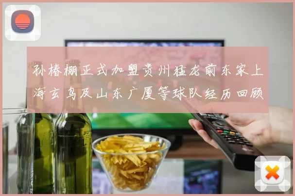孙椿棚正式加盟贵州猛龙前东家上海玄鸟及山东广厦等球队经历回顾